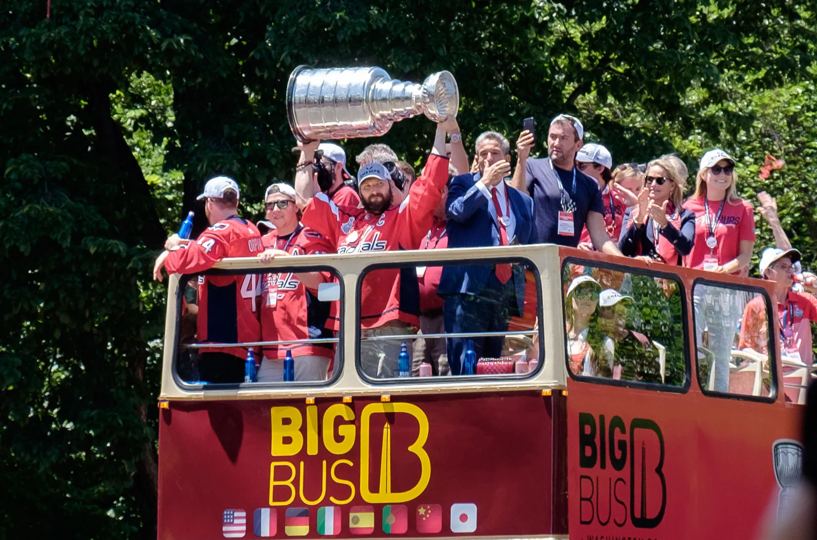 Alexander Ovechkin with the Trophy
