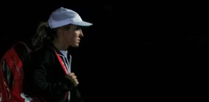 Justine Henin at a tennis tournament