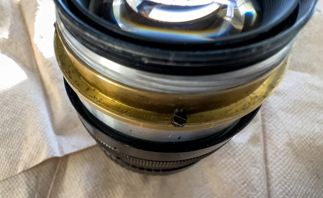 Lens assembled again